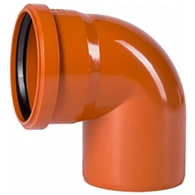 Отвод НПВХ 87° Dn 110 наружная канализация ХЕМКОР
