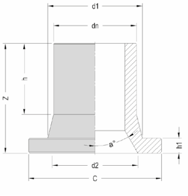 Втулка под фланец литая для дисковых затворов схема.png