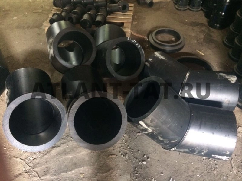 Отвод 3-х сегментный 45-90° D280мм
