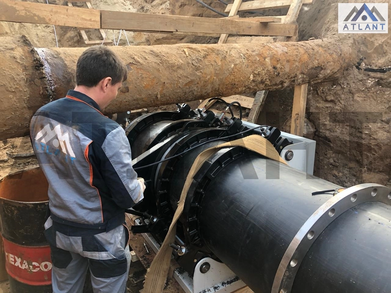 Сварка ПНД трубы 630 мм в г. Казань