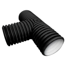 Тройник 90° ПЭ для гофрированных труб DN 133/110