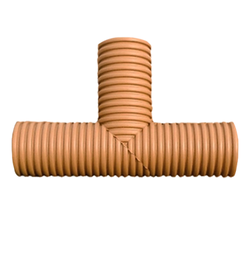 Тройник 90° ПП для гофрированных труб DN 250/216 SN 16