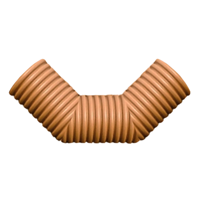 Отвод 90° ПП для гофрированных труб DN 250/216 SN 16