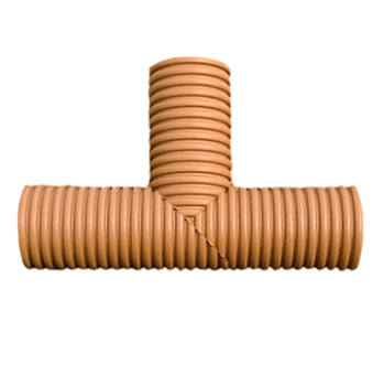 Тройник 90° ПП для гофрированных труб DN 160/136 SN 16